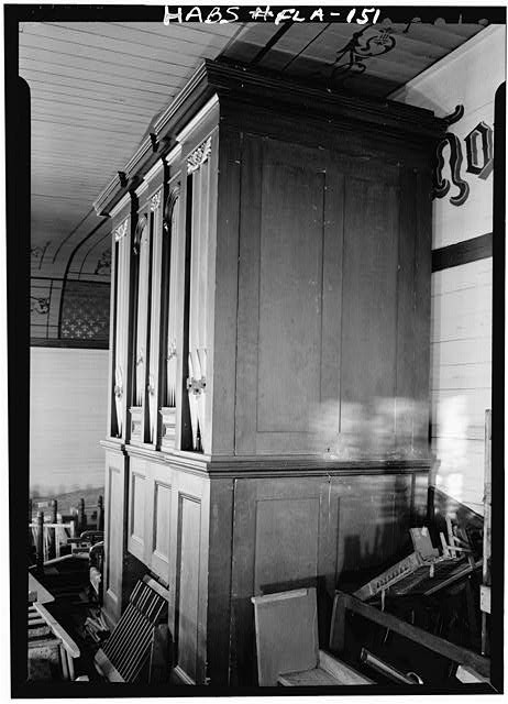 Apalachicola Florida Trinity Episcopal Church 1962 Organ on Balcony Fa�ade
