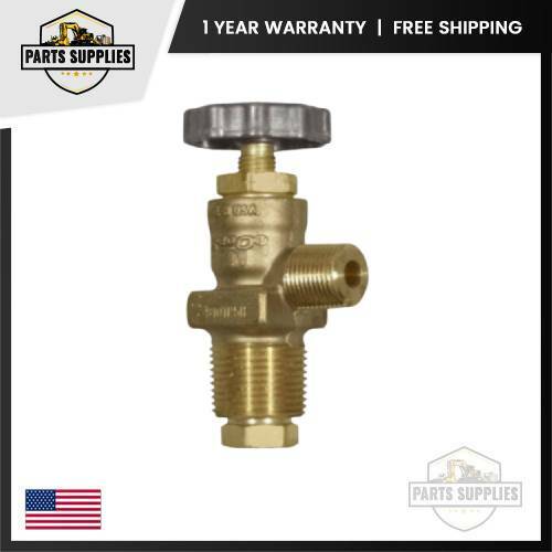 Rego 9101P5H LPG Gas Propane Tank Angle Shut-Off Valve Assy for Forklifts & Scrubbers