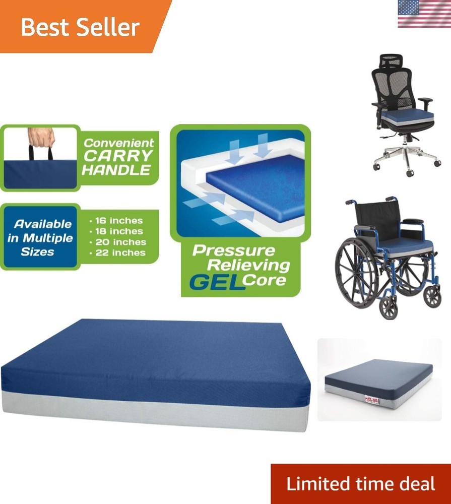 Gel Extreme | Wheelchair Cushion Seat Cushion | 24 x 18 Inch Seat, 3 Inch Thi...
