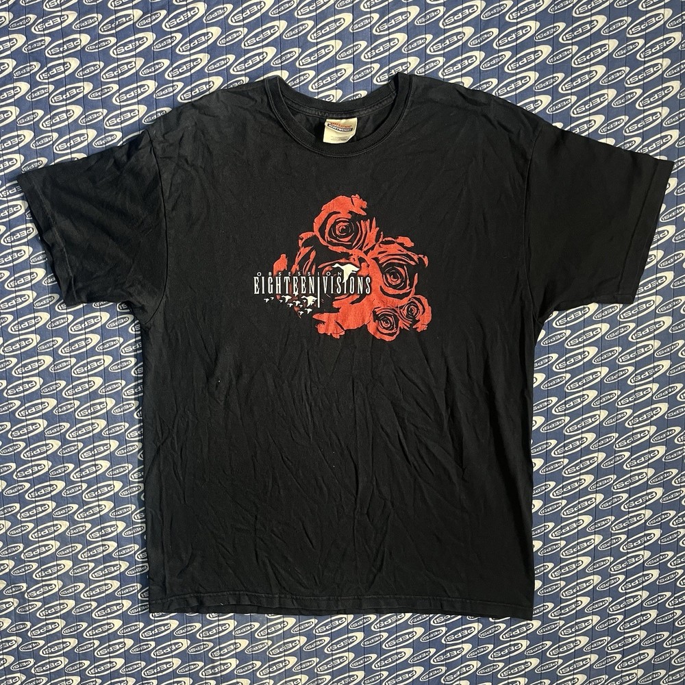 Vintage Eighteen Visions Metalcore T-Shirt Size L Underoath My Chemical Romance