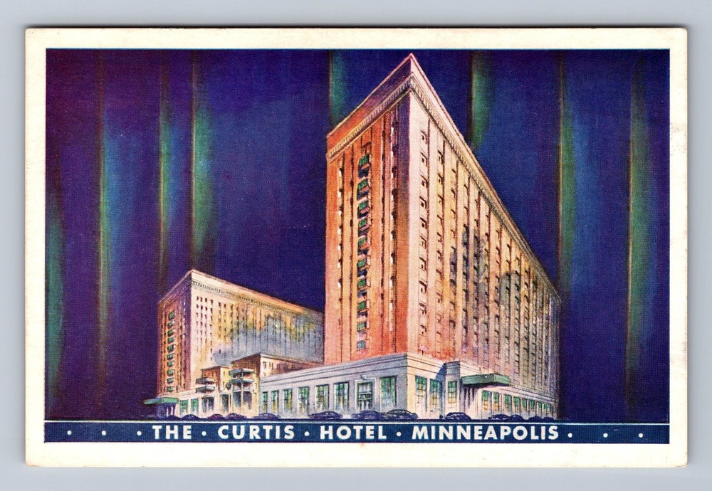 Minneapolis MN-Minnesota The Curtis Hotel Vintage Postcard