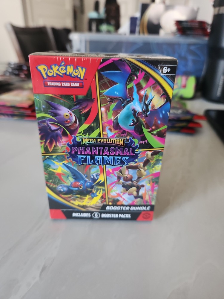 NEW Pokemon TCG: Phantasmal Flames Factory Sealed Booster Bundle Box
