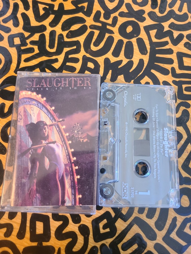 Slaughter Stick It To Ya 1990 Vintage Cassette Tape