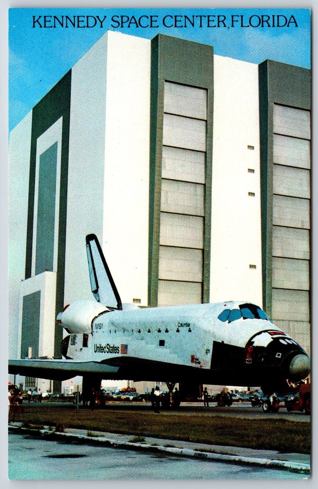 NASA~Florida~Shuttle Orbiter Columbia @ Kennedy Space Center~Vintage Postcard