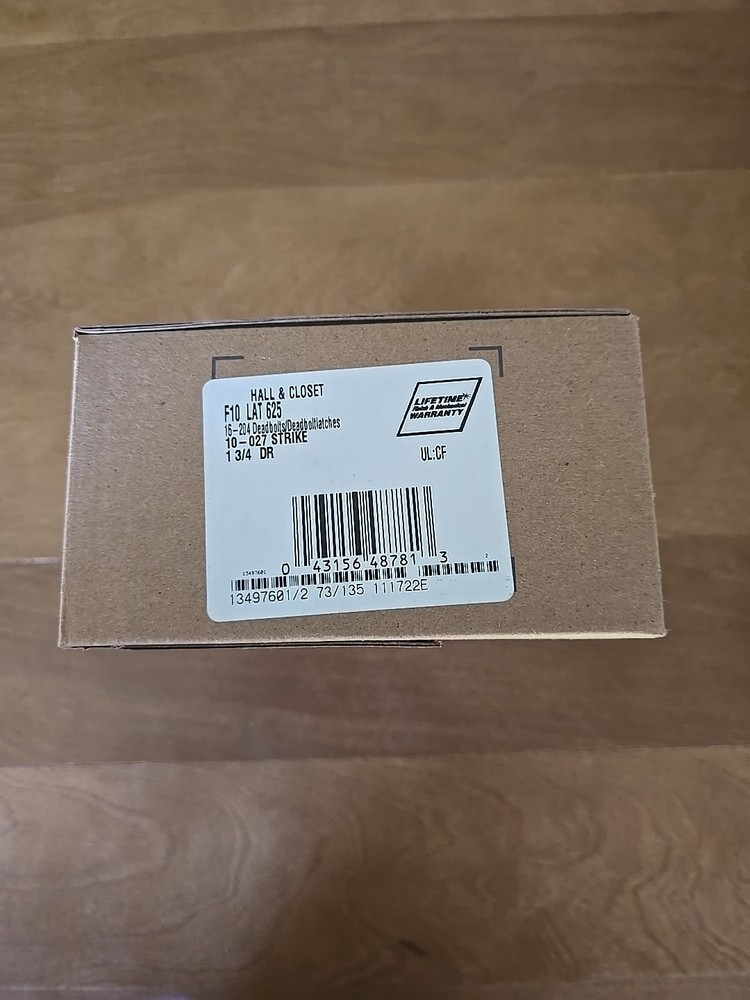 Schlage Allegion F10 LAT 625 Deadbolt Brand New