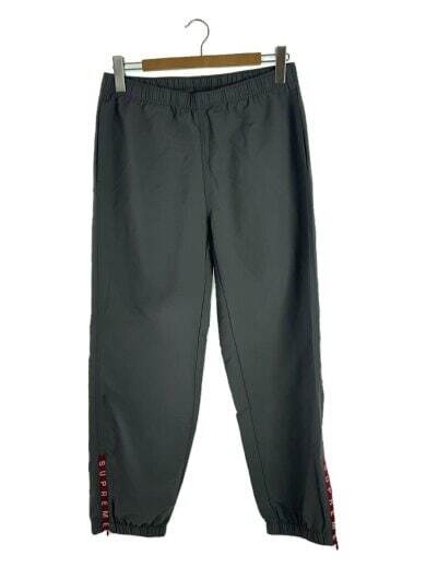 SUPREME Warm up pants S Nylon Grey Solid color