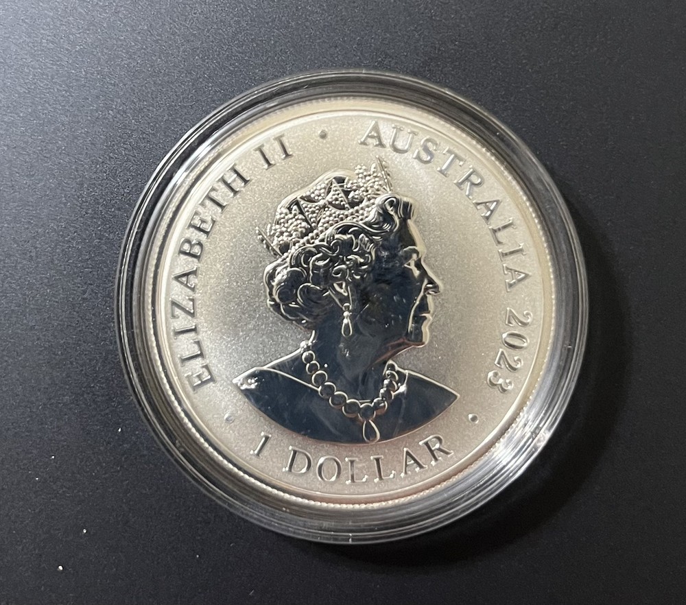 2023 Australia Box Jellyfish 1 oz Silver Coin in Mint Capsule - Deadly Marine Life