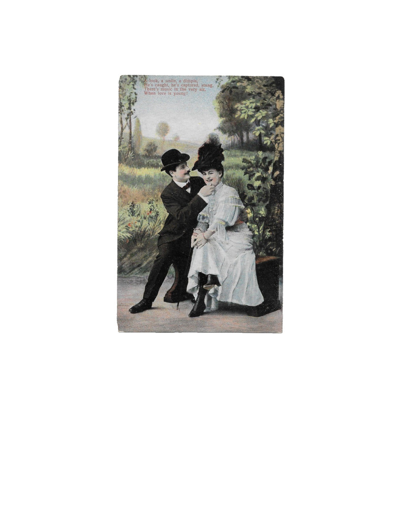 Lot of 4, Early 1900's Romantic Post Cards