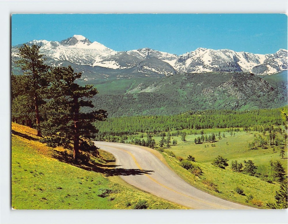 Postcard Long's Peak Rocky Mountain National Park Colorado USA