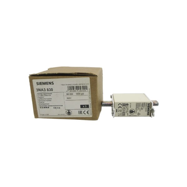 Siemens 3Na3830 500V 100A (Pkg Of 3) Nsmp