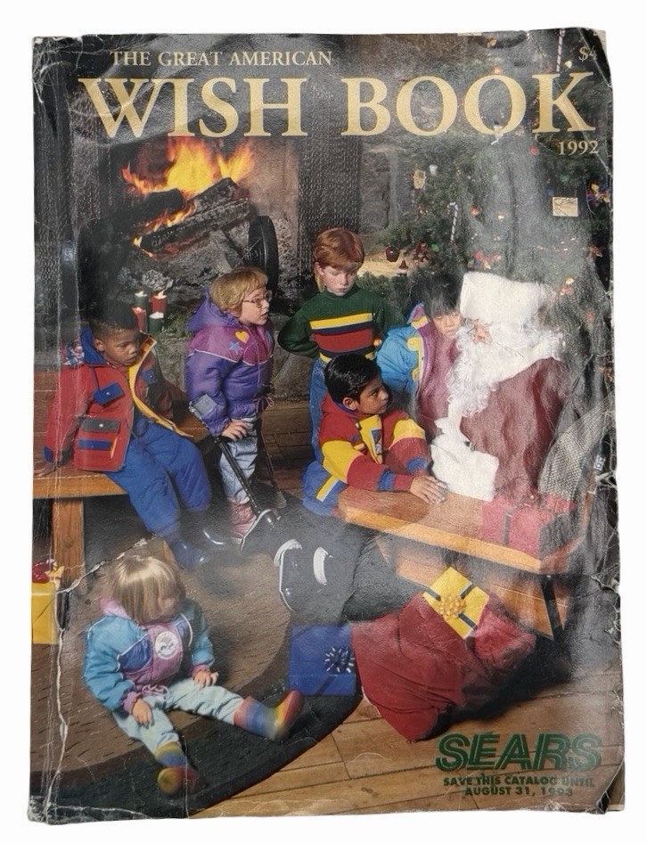 Vintage Christmas Sears Great American Wish Book 1992 Catalog Sega Gameboy TMNT