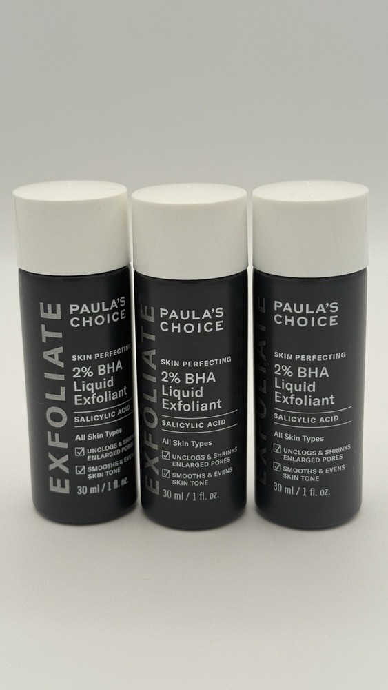 Paula's Choice SKIN PERFECTING 2% BHA Liquid  Exfoliant 1 Oz (3pieces) Exp-2028