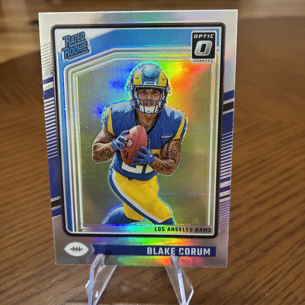 2024 Panini Donruss Optic - Rated Rookie Blake Corum #208 Holo Prizm (RC)