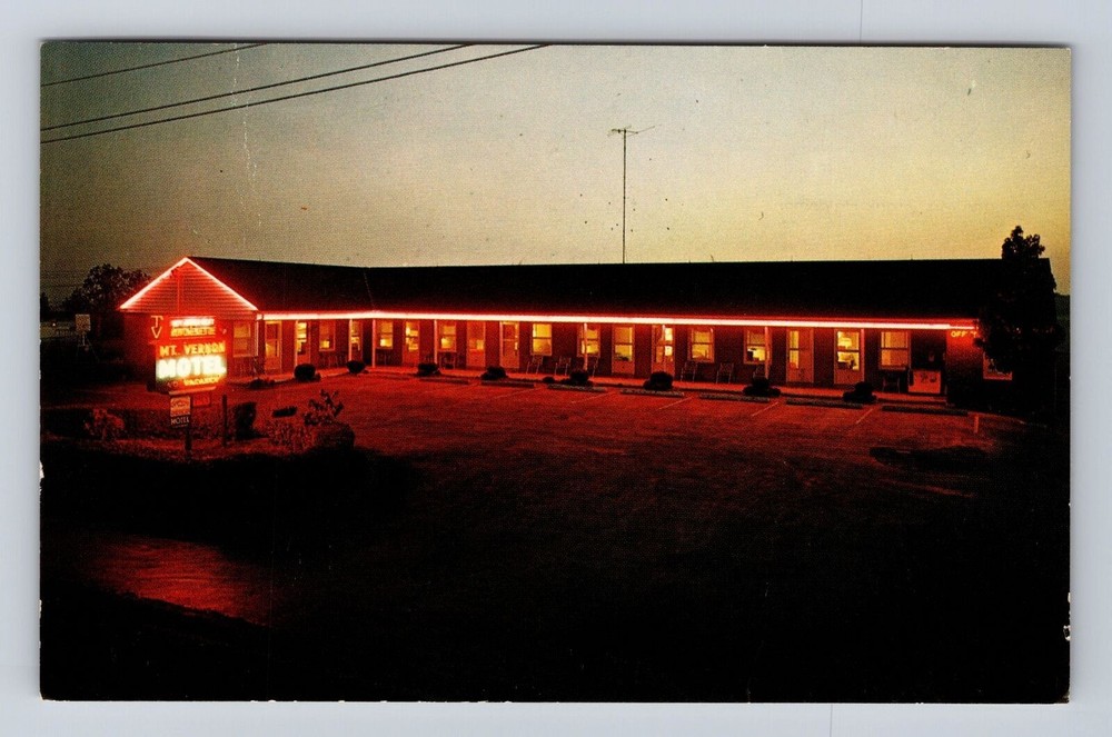 Manheim PA-Pennsylvania, Mount Vernon Motel, Advertisement, Vintage Postcard