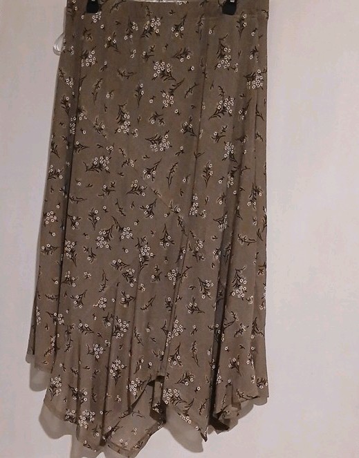 Ember XL Floral Long A-Line Women's Regular Size Skirt