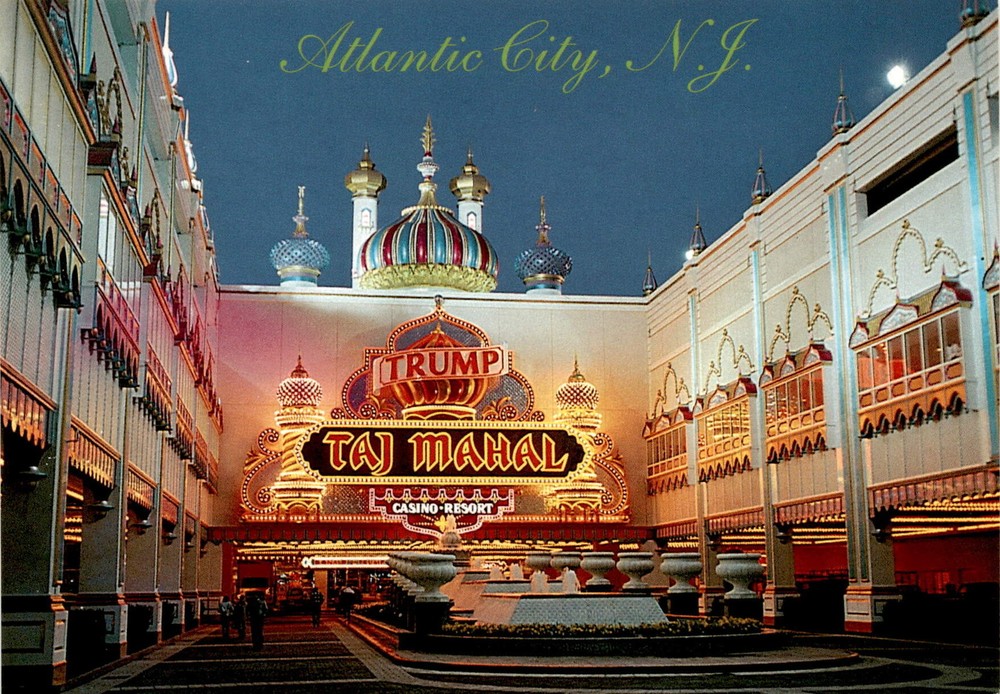 Atlantic City, N.J., TRUMP, TAJ MAHAL, CASINO RESORT, Dick Postcard