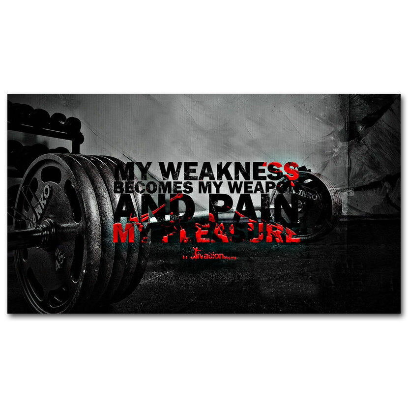 80280 Man Bodybuilding Motivational Male Fitness Gym Wall Print Poster US