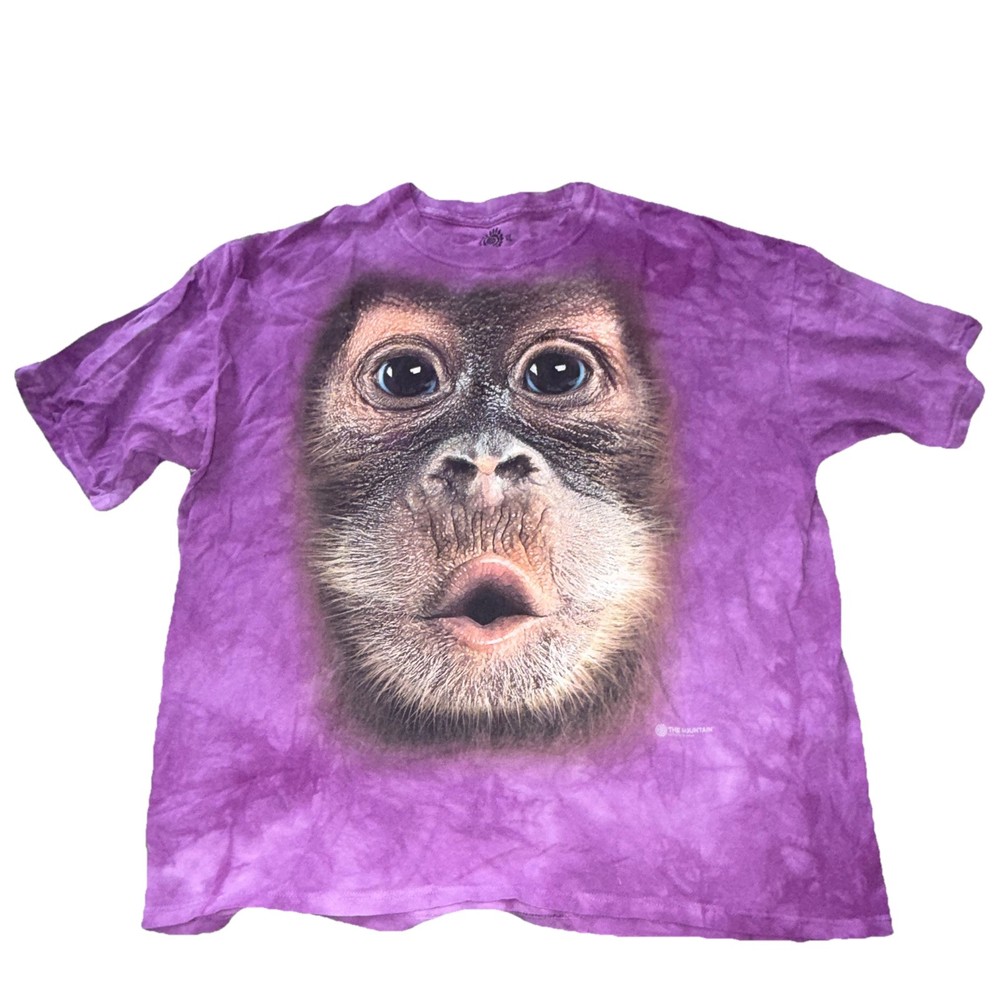 The Mountain Purple Tie-Dye Llama Graphic Crew Neck Short Sleeve T-Shirt XL