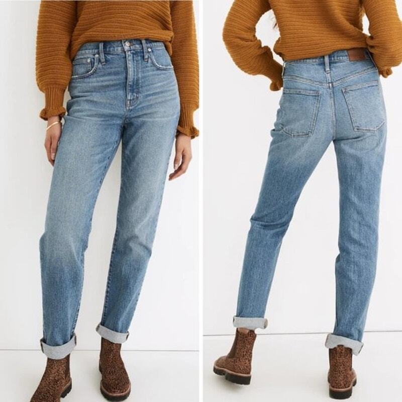 Madewell High-Rise Slim Boyjean in Neal Wash TENCEL Denim Size 23