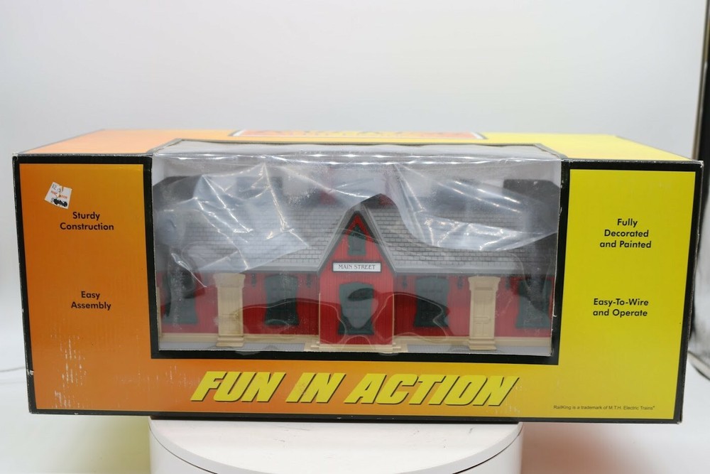 MTH RailKing Country Passenger Station Main Street 30-90081 New 1 48 Scale Model Train