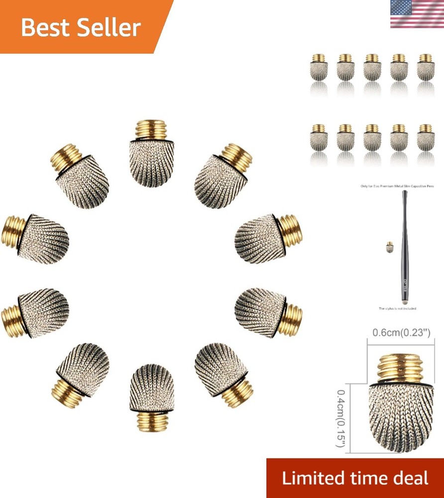 Ultra-Precise Microfiber Stylus Tips - 10 Pack for Enhanced Control