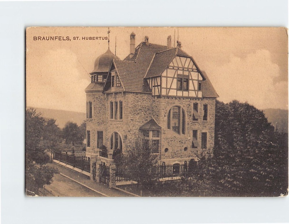 Postcard St. Hubertus Braunfels Germany