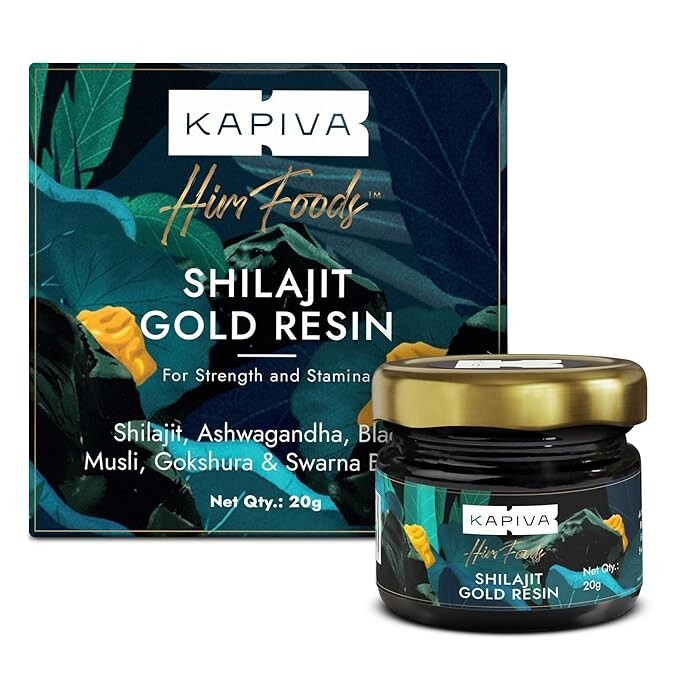Kapiva Shilajit Gold Resin for Strength Stamina Energy Boost Pack of 1