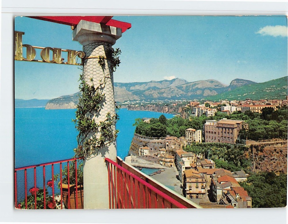 Postcard Panoramic View Sorrento Italy