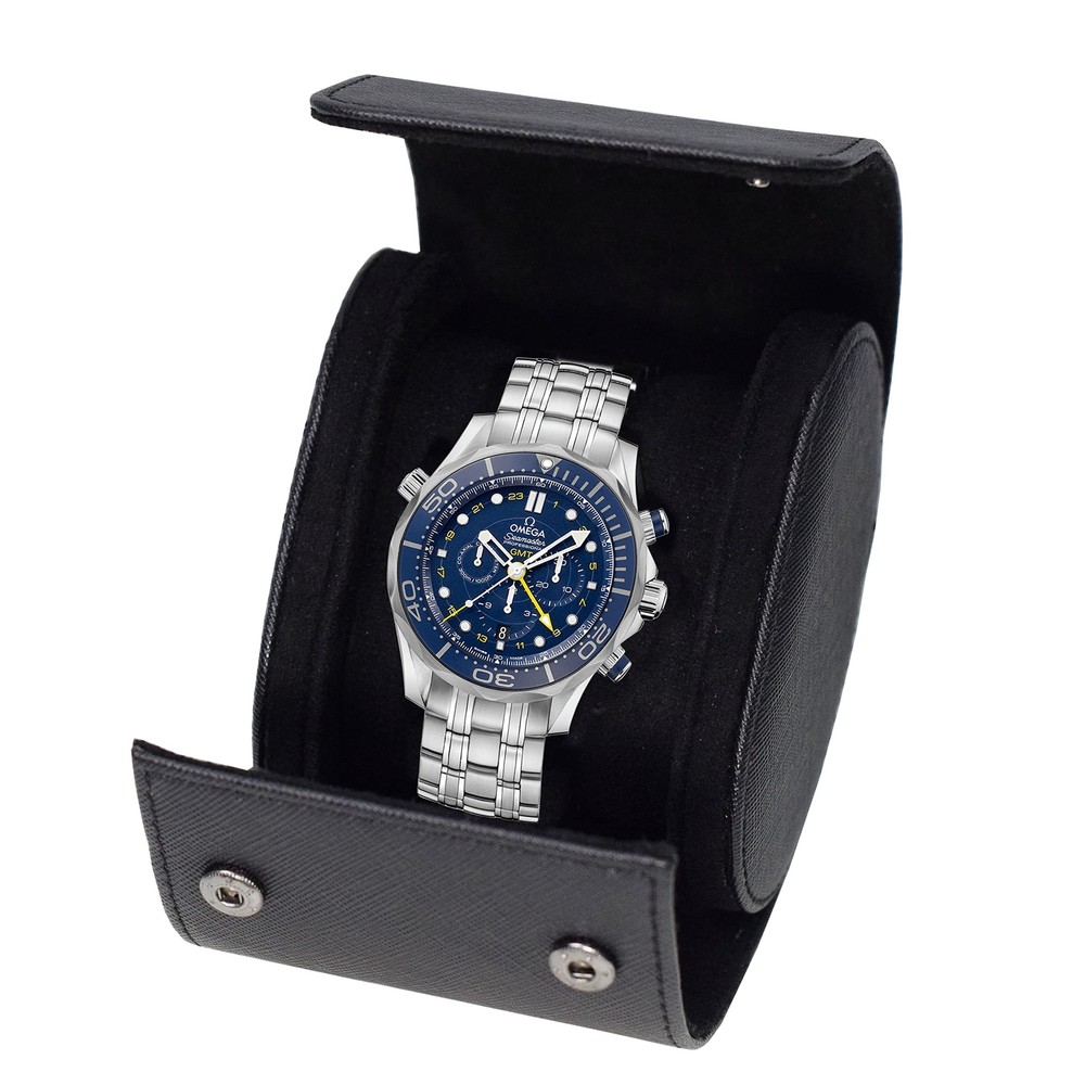 Watch Travel Case, Luxury Leather Watch Roll Organizer Box, Jewelry Storage C...