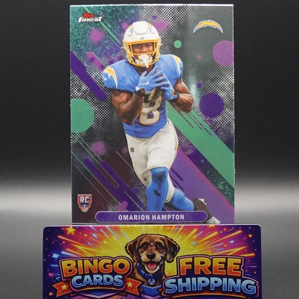 2025 Topps Finest - Omarion Hampton, #12, RC