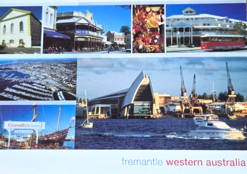 Postcard Port of Fermantle Western Australia, Multiview Next Day Shipping