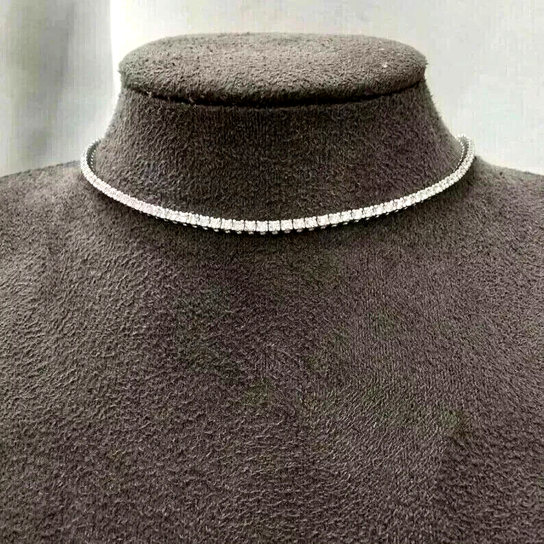 10 Ct Round Cut Diamond Created Wedding Tennis Bracelet 925 Silver