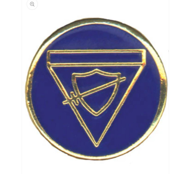 Pathfinder Club Seventh Day Adventist SDA Friend Class Lapel Pin - blue shield