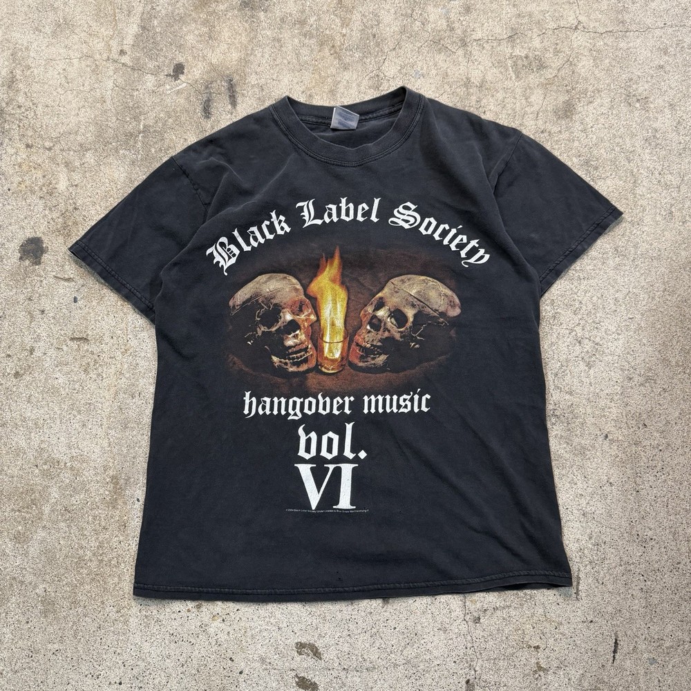 Faded Vintage 2004  “Black Label Society hangover music Vol.1” Tshirt Sz Medium