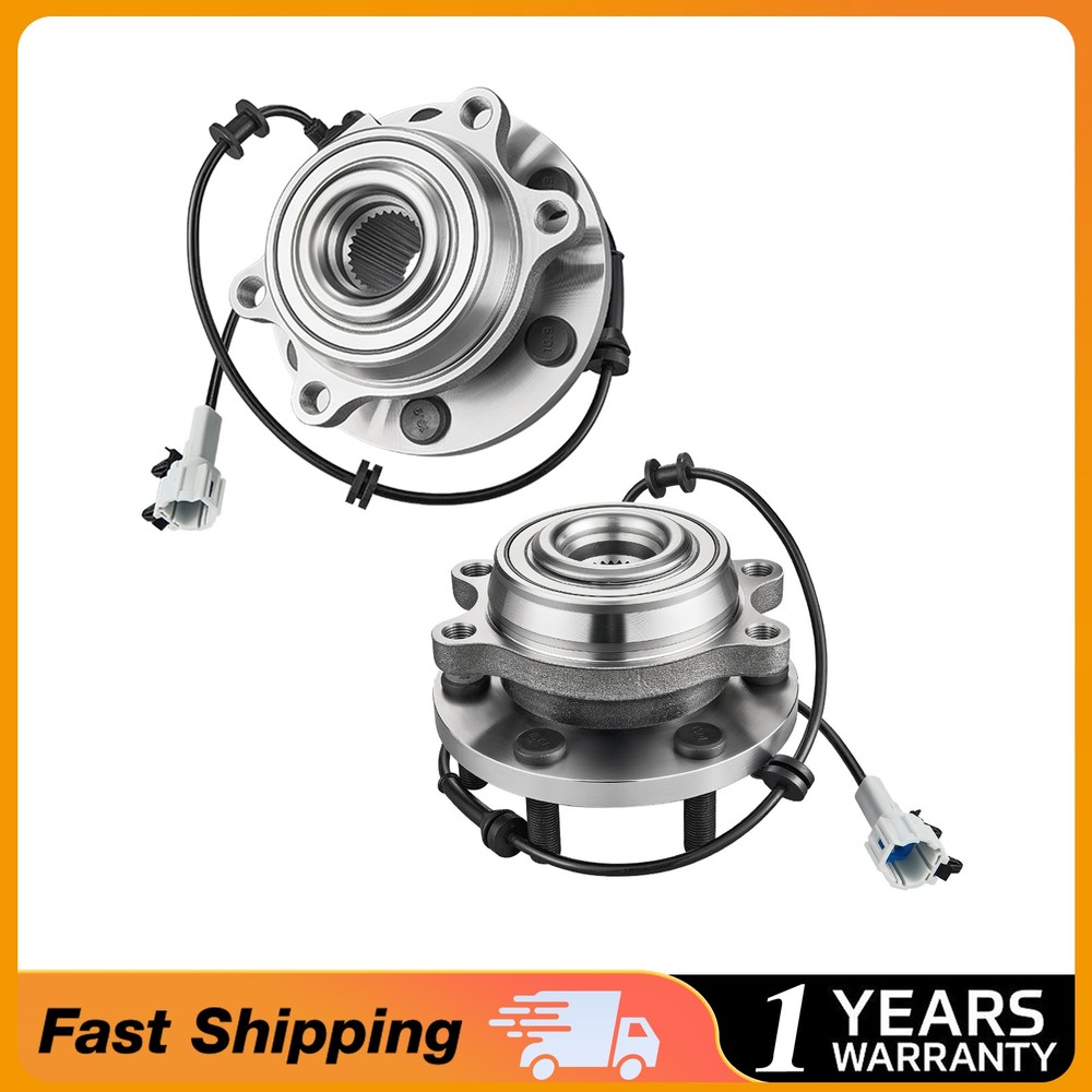 Pair 4WD Front Wheel Hub Bearing for Nissan Frontier Pathfinder Xterra 2006-2015