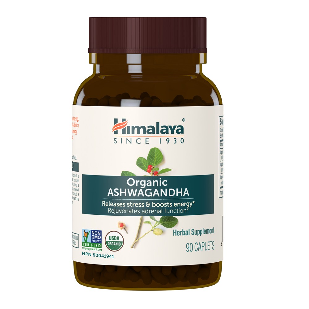 Himalaya Organic Ashwagandha- Natural Stress & Anxiety Relief- Energy Supplement
