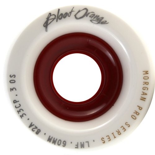 Blood Orange Morgan 60mm 82a White/Red Skateboard Wheels (Set of 4)