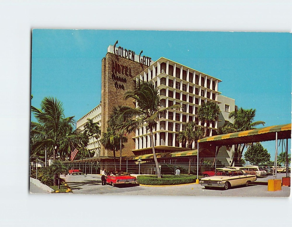 Postcard The Golden Gate Hotel Motel And Villas Miami Beach Florida USA