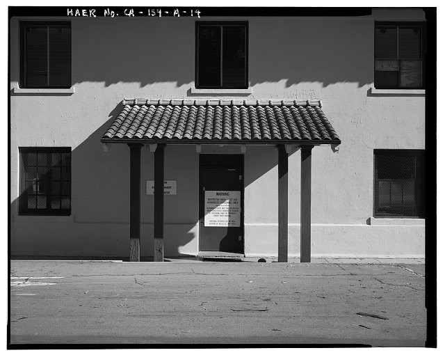San Diego CA 1936 Chollas Heights Naval Radio Transmitting Facility Entrance
