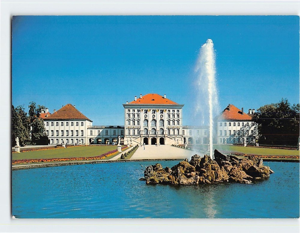 Postcard Royal Castle Schloss Nymphenburg Munich Germany