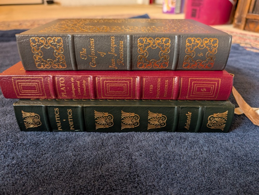 lot of 3 Easton Press leather bound collectible books