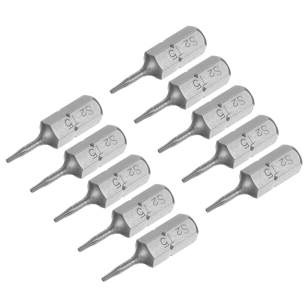 1/4 Inch Magnetic Torx T5 Screwdriver Bits S2 Steel 10pcs