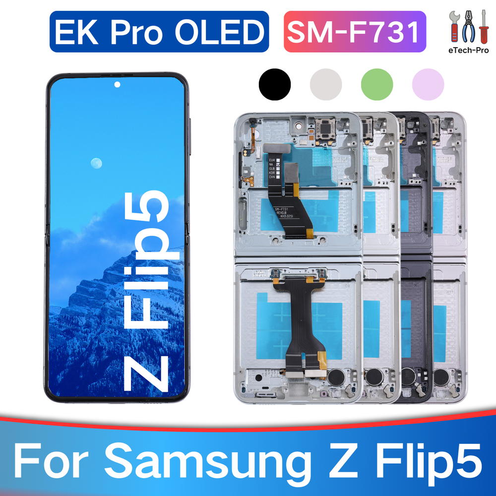 Samsung Galaxy Z Flip5 OLED Display Touch Screen Replacement F731U/W  