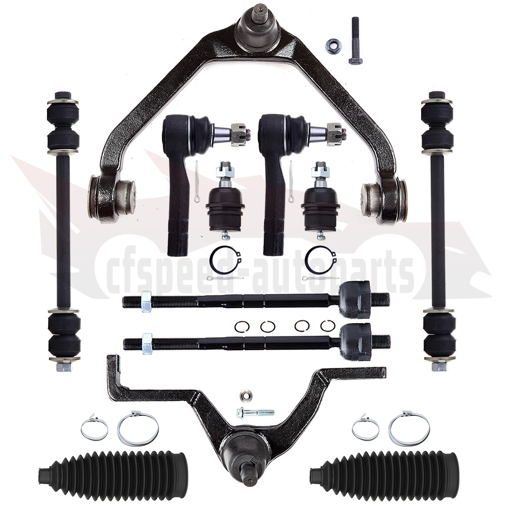 12PCS Ford Ranger Suspension Kit 1998-2011 - Control Arms, Tie Rods, Sway Bar Links, Ball Joints
