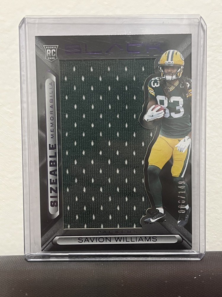 2025 Panini Black - Sizeable Rookie Memorabilia Savion Williams #SIZ-SWS Roya...