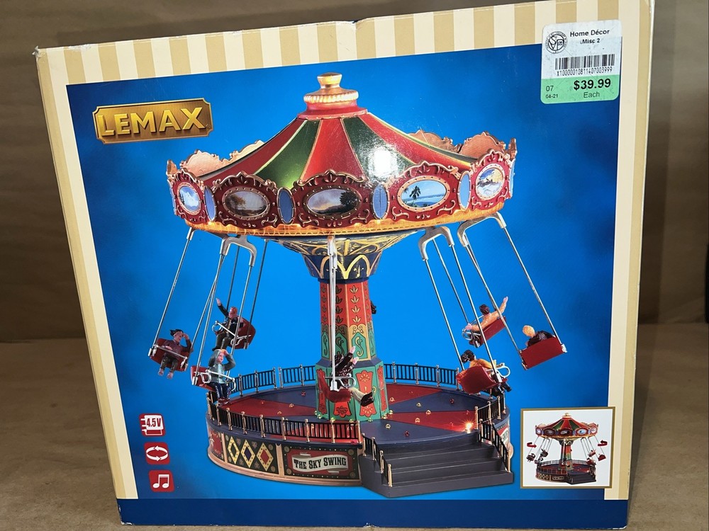 Festive Sky Swing with Multicolor Lights and Motion for Year-Round Fun