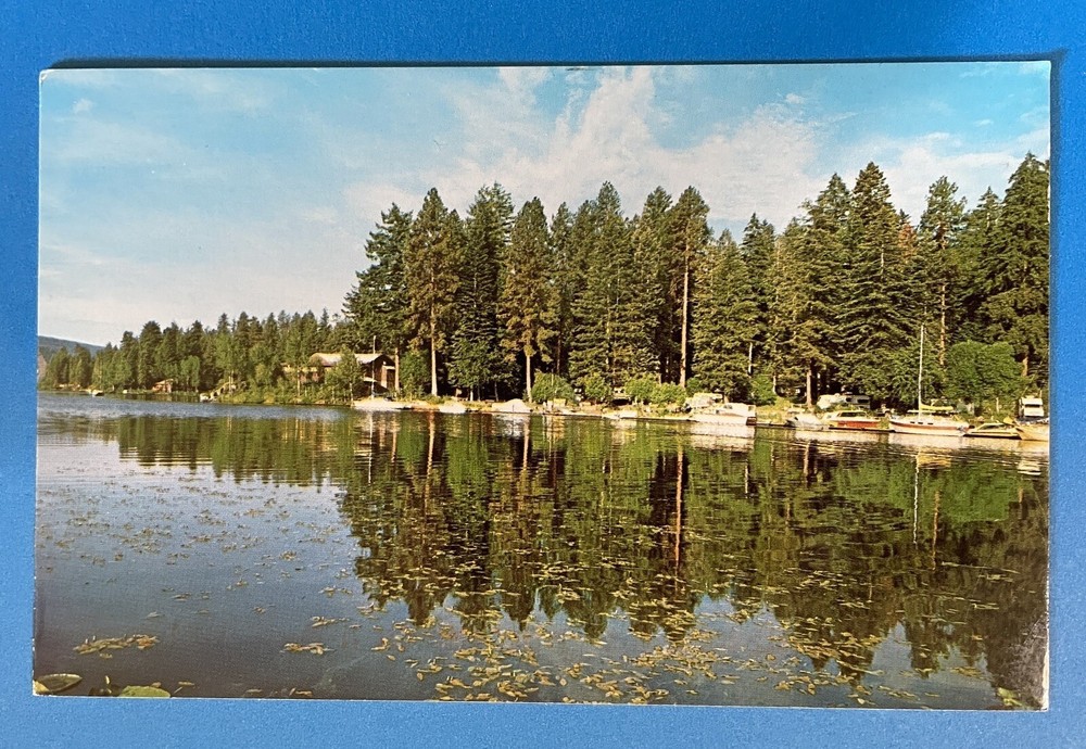 OR Klamath Falls ROCKY POINT RESORT Vintage Postcard Lake Oregon