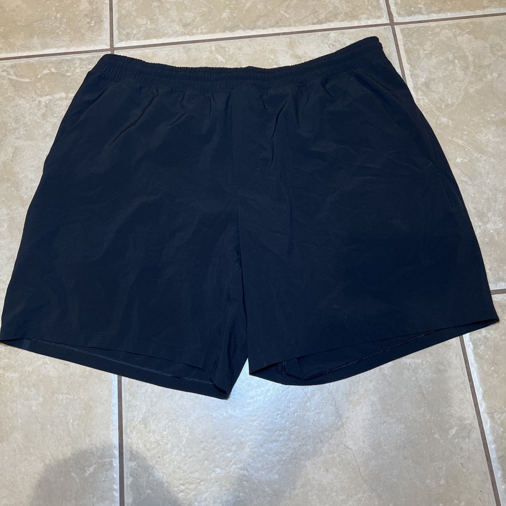 Lululemon Men’s Pace Breaker Liner less Black Shorts Size XXL 7” Inseam