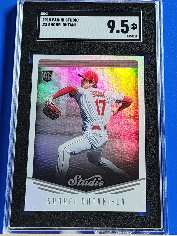 2018 Panini Studio #3 (SGC 9.5) Shohei Ohtani Rookie Card (Nice Foil RC)