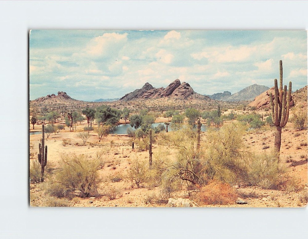 Postcard Papago Park Phoenix Arizona USA